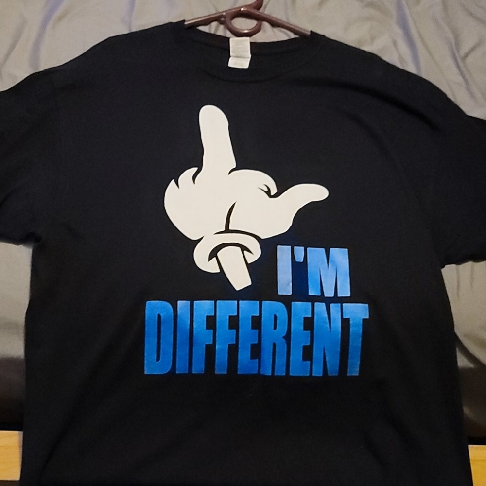 F U I'm different graphic tee